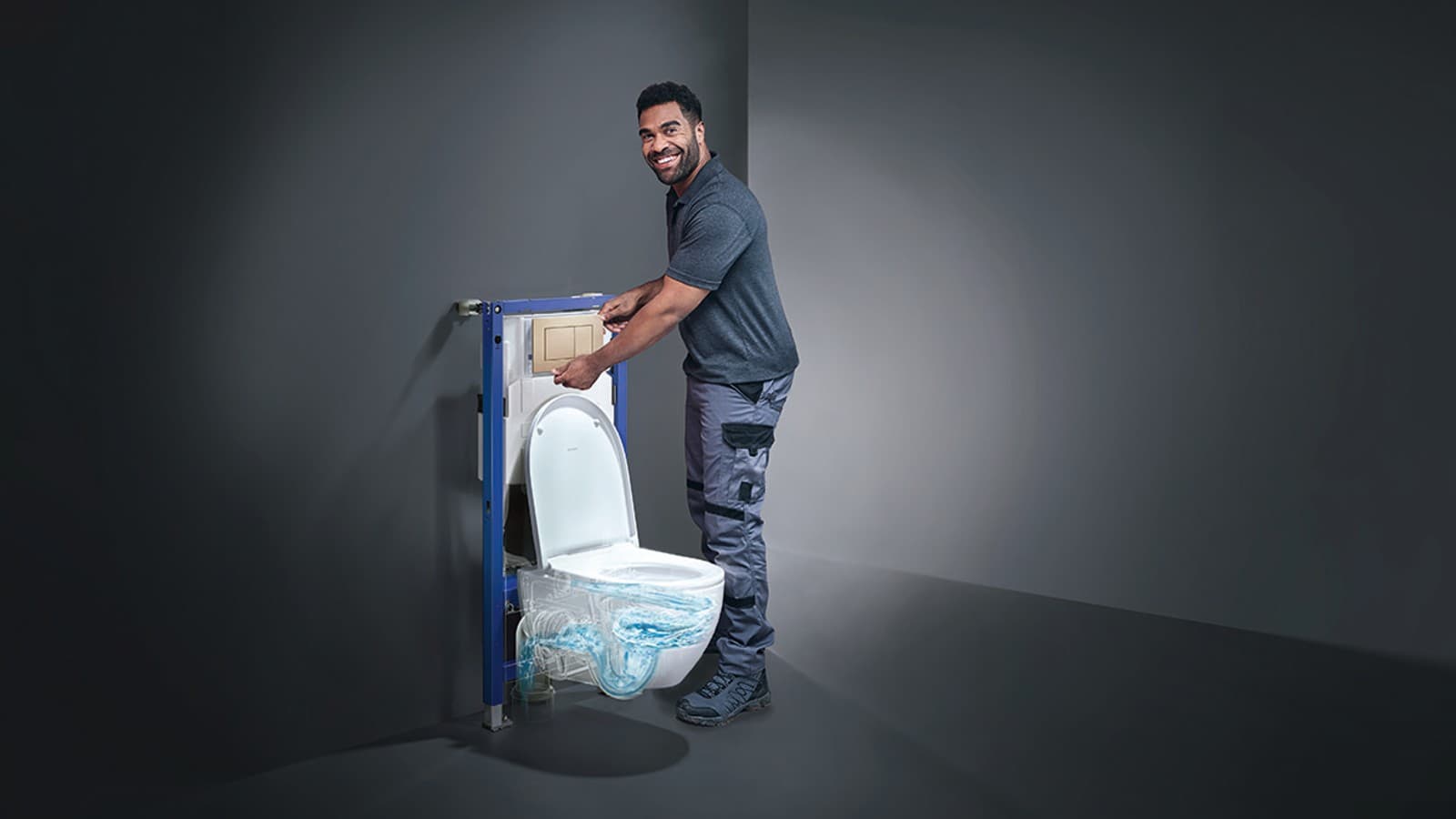 Outstanding flush performance with Geberit flush technology Outstanding flush performance with Geberit flush technology
