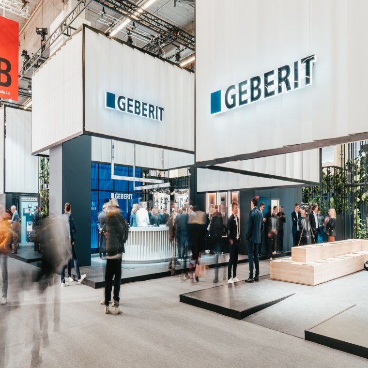 Geberit stand at ISH 2023 (© Geberit) Geberit stand at ISH 2023 (© Geberit)