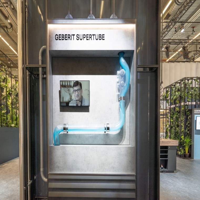 Geberit stand at ISH 2023 (© Geberit) Geberit stand at ISH 2023 (© Geberit)