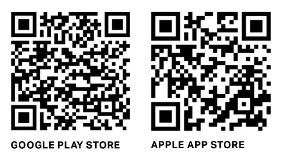 QR codes to download Geberit Home app