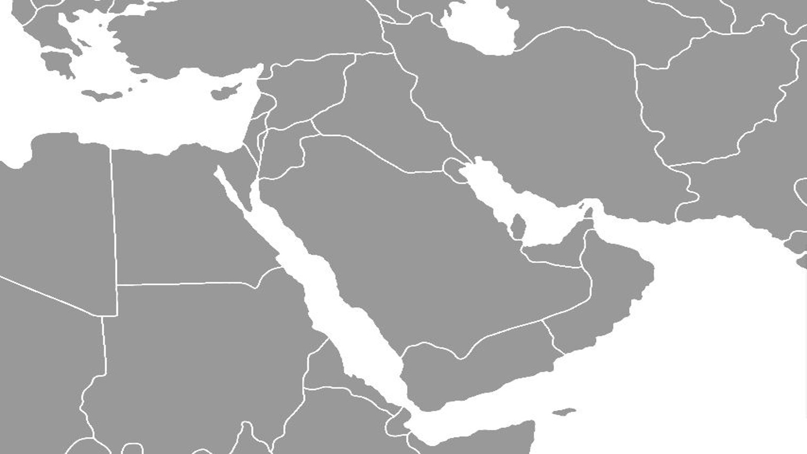 Map of Middle East