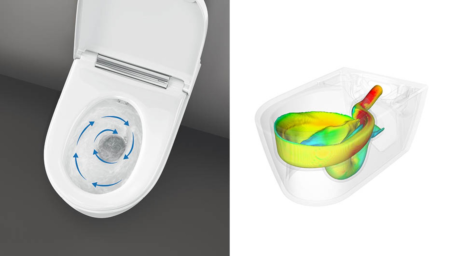 Technique de rinçage TurboFlush (@ Geberit) Technique de rinçage TurboFlush (@ Geberit)
