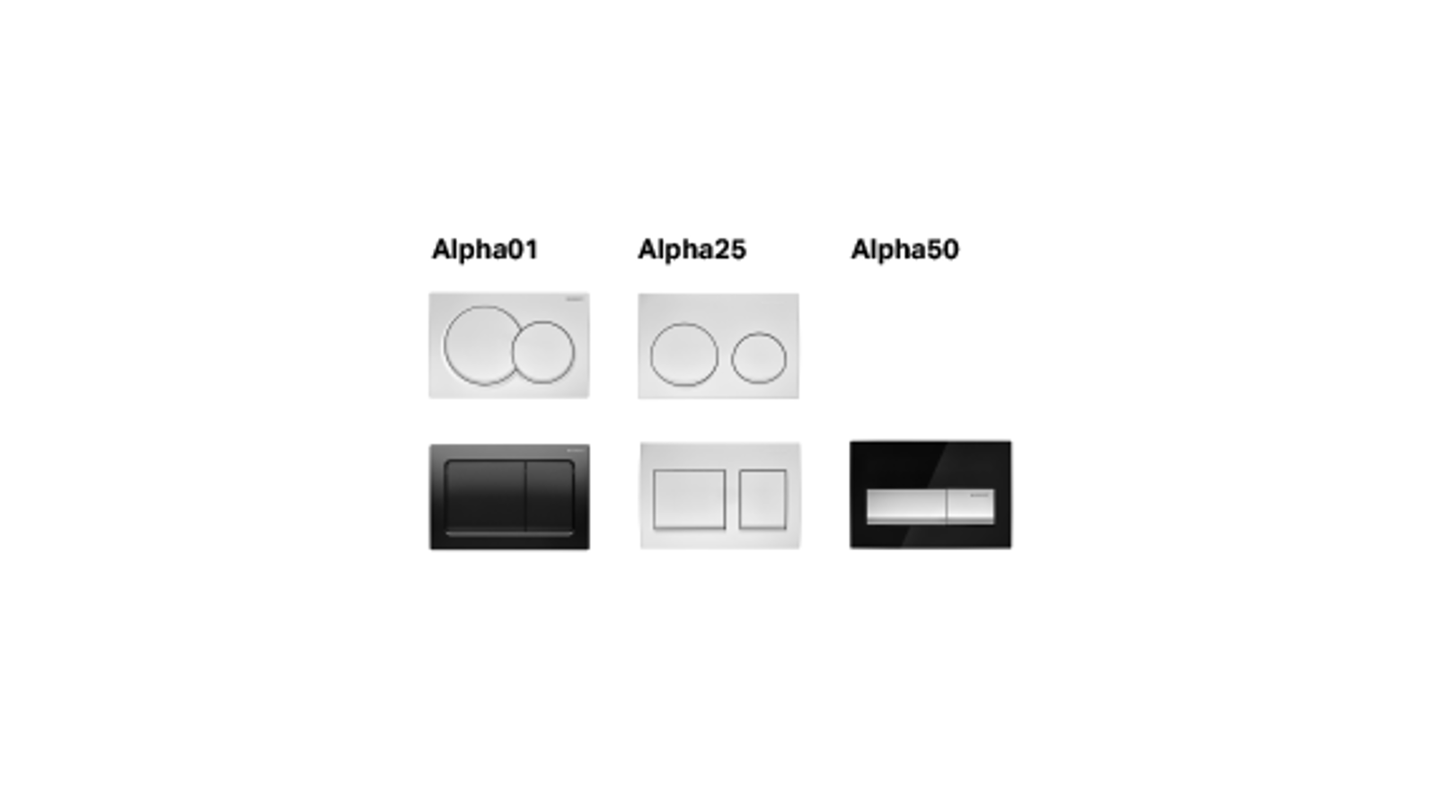 Alpha actuator plates Alpha actuator plates