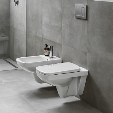 Geberit Selnova square WC and bidet