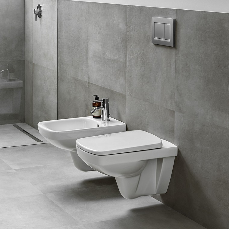 Geberit Selnova square WC and bidet Geberit Selnova square WC and bidet