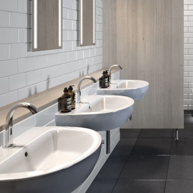 Geberit Senya installed in a semi-public bathroom