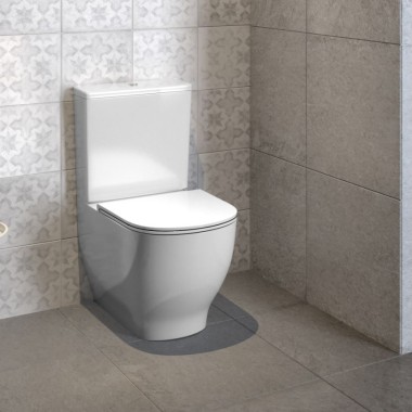 Geberit Senya close-coupled WC suite.