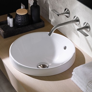 Geberit VariForm counter-top washbasins, round Geberit VariForm counter-top washbasins, round