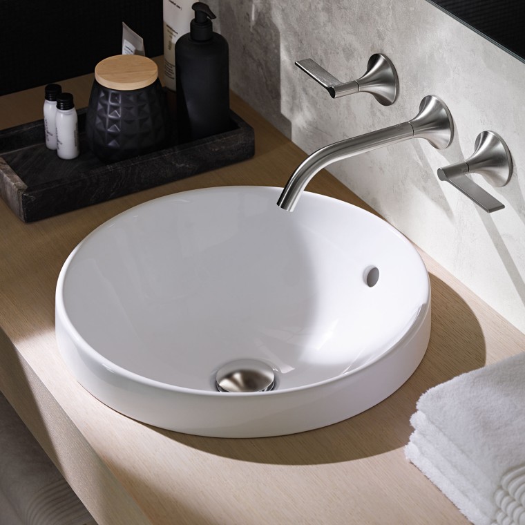 Geberit VariForm counter-top washbasins, round Geberit VariForm counter-top washbasins, round