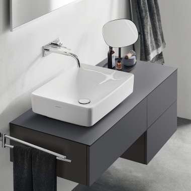 Rectangle VariForm lay on washbasin on lava furniture Rectangle VariForm lay on washbasin on lava furniture