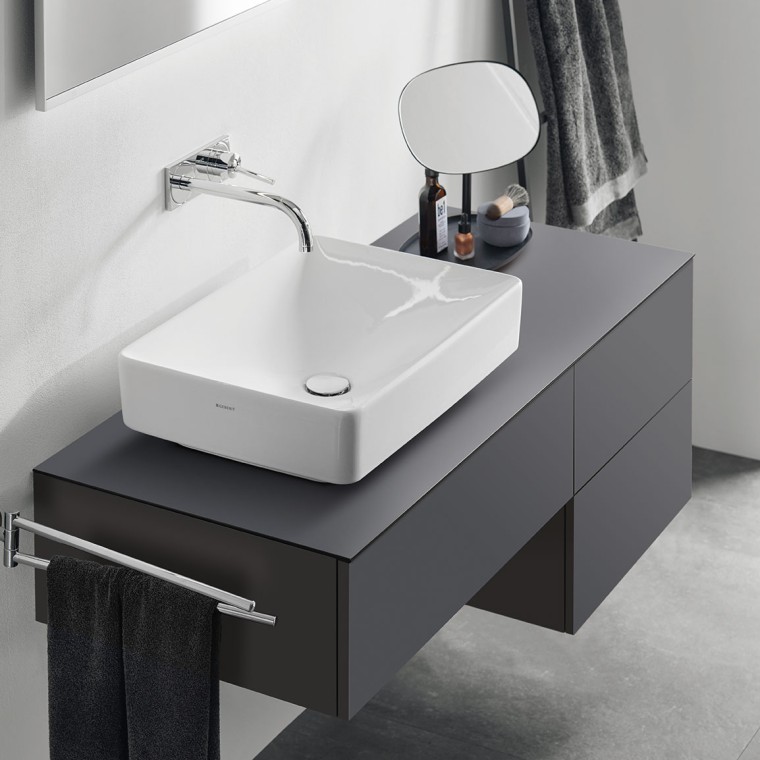 Rectangle VariForm lay on washbasin on lava furniture Rectangle VariForm lay on washbasin on lava furniture