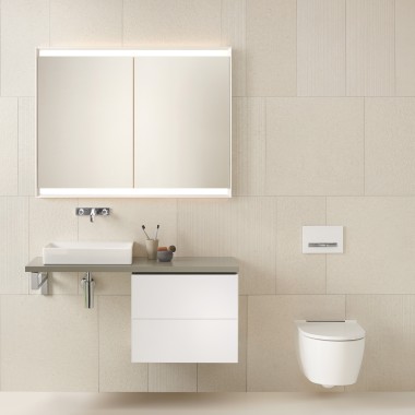 Plan de lavabo avec meuble bas