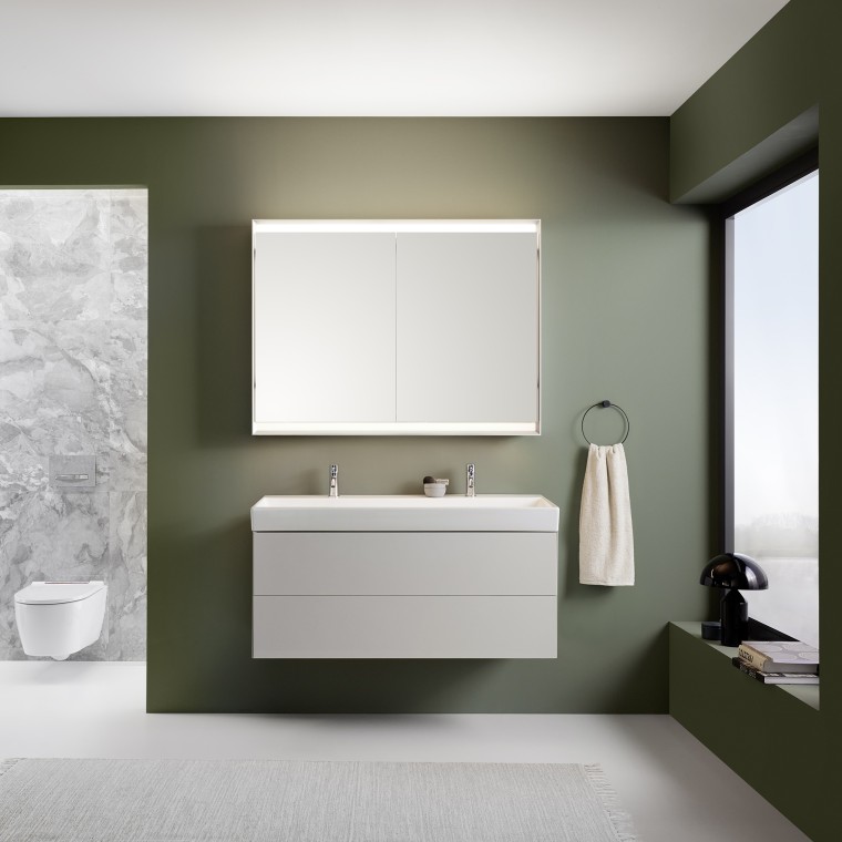 Meuble bas avec deux tiroirs Meuble bas avec deux tiroirs