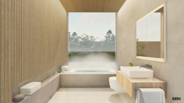 Le cabinet Bjerg Arkitektur se concentre sur l’aspect sensoriel lors de la conception de la salle de bains (© Bjerg Arkitektur)