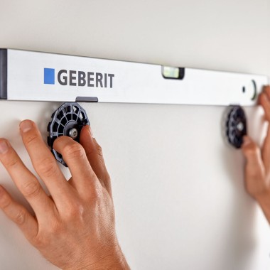 La solution de fixation Geberit Option (© Geberit)