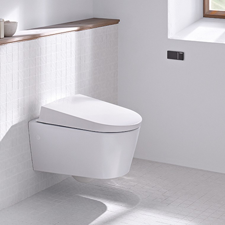 WC Geberit adapté PMR avec commande déportée WC Geberit adapté PMR avec commande déportée