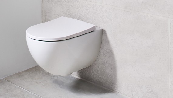 WC suspendu pour un nettoyage ininterrompu du sol WC suspendu pour un nettoyage ininterrompu du sol