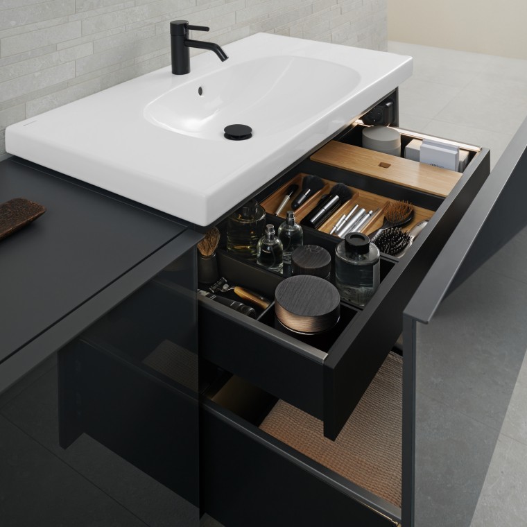 Geberit Acanto bathroom furniture colour lava Geberit Acanto bathroom furniture colour lava