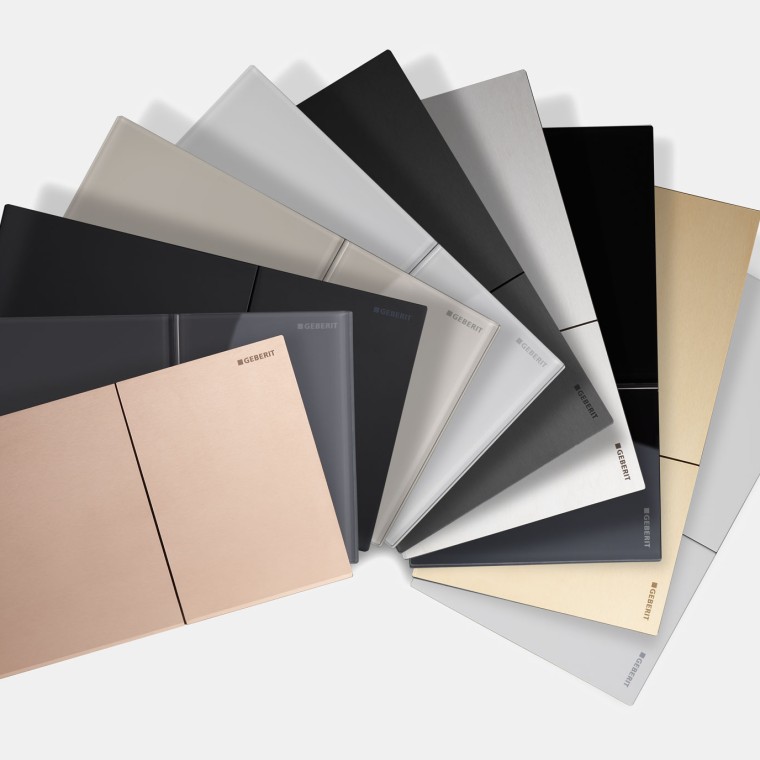 Geberit Sigma70 en différents matériaux et couleurs Geberit Sigma70 en différents matériaux et couleurs