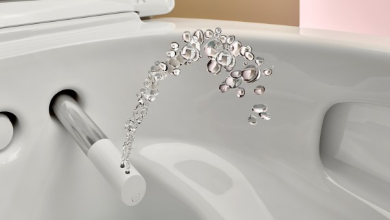 WC lavant Geberit AquaClean avec buse de douchette