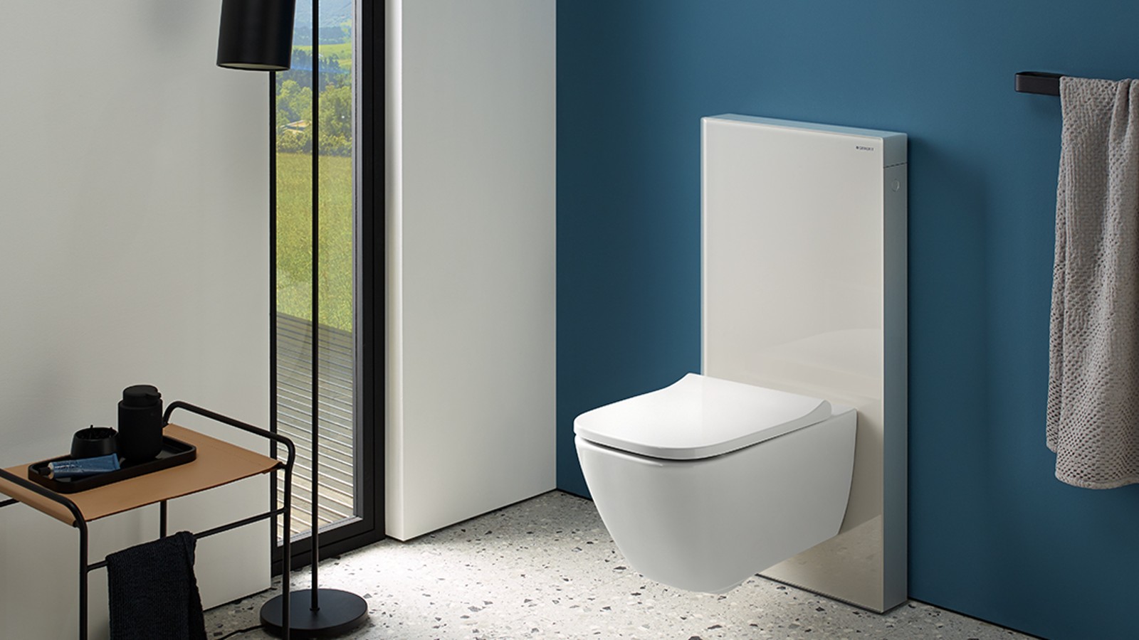 Module sanitaire Geberit Monolith en sable gris Module sanitaire Geberit Monolith en sable gris