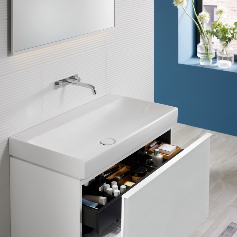 Geberit ONE bathroom sink with Geberit Acanto washbasin cabinet Geberit ONE bathroom sink with Geberit Acanto washbasin cabinet