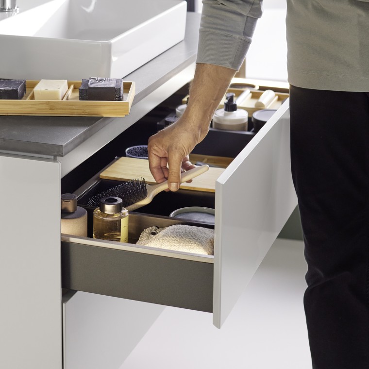 Modular organisation system with practical compartments Modular organisation system with practical compartments