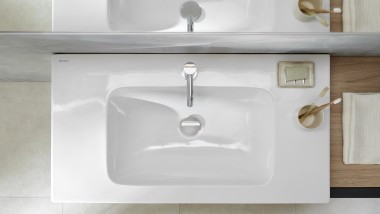 iCon washbasin with shelf surface