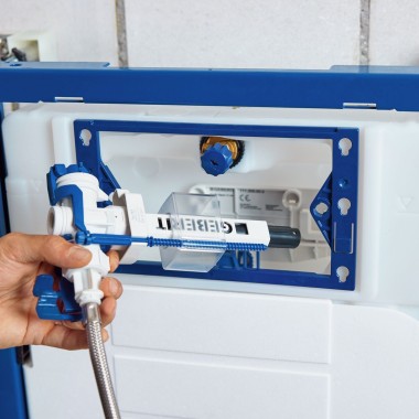 The compact Geberit Type 383 fill valve The compact Geberit Type 383 fill valve