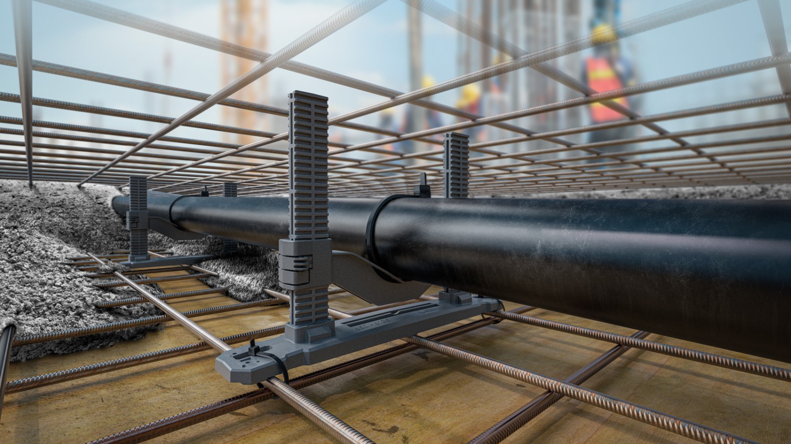 Collier à sceller en dalle Geberit