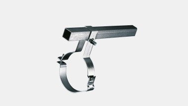 Geberit Pluvia : fixation des conduites au rail de suspension