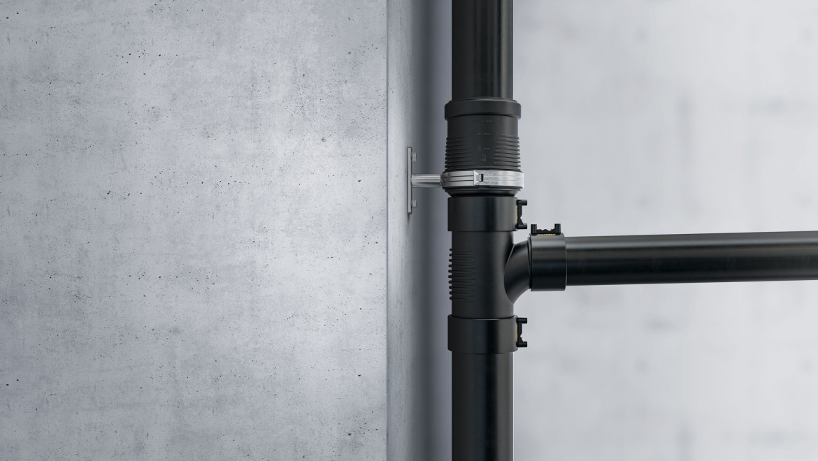 Nervures antibruit sur les raccords Geberit Silent-db20 Nervures antibruit sur les raccords Geberit Silent-db20