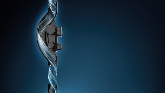 Écoulement simulé dans un système dʼévacuation Geberit SuperTube (© Geberit)