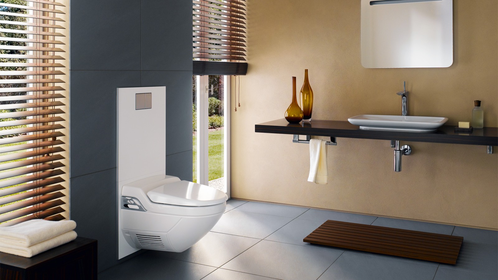 Dans les années 1990, le design tranquille est revenu, c’est pourquoi les salles de bain sont devenues légèrement plus grandes Dans les années 1990, le design tranquille est revenu, c’est pourquoi les salles de bain sont devenues légèrement plus grandes