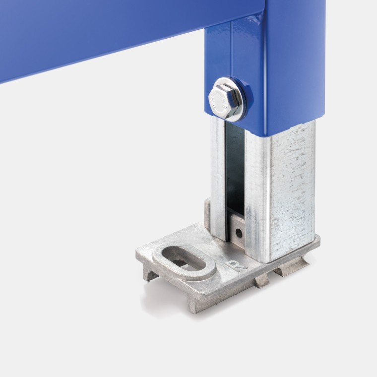 Plaque de pied avec évidement Plaque de pied avec évidement