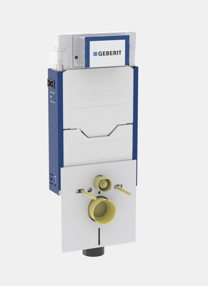 Élément Geberit Combifix avec réservoir à encastrer, à intégrer dans la maçonnerie