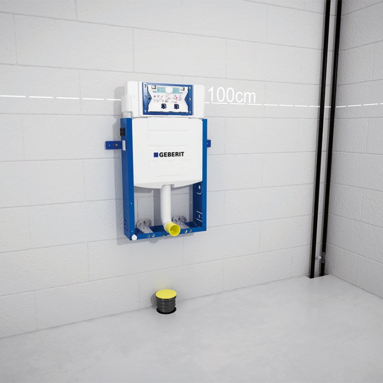 Fixation du réservoir à encastrer Geberit Combifix