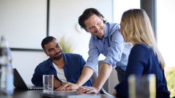People in a meeting