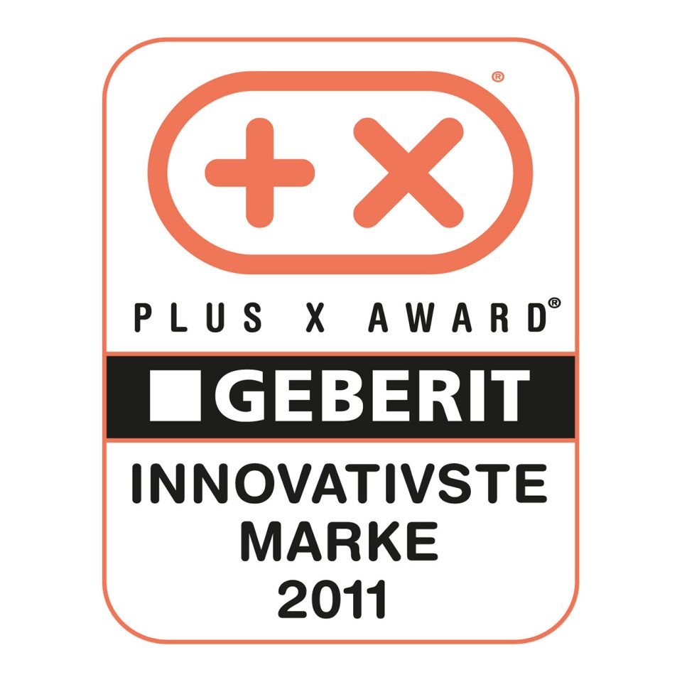 Plus X Award pour Geberit en tant que marque la plus innovante Plus X Award pour Geberit en tant que marque la plus innovante
