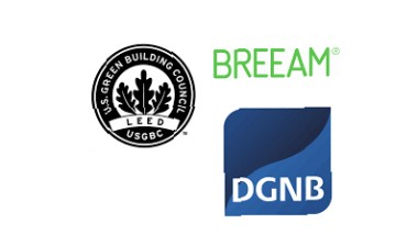 BREEAM, LEED and DGNB stand for the three most important certification systems for sustainable building worldwide