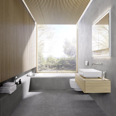 The 6x6 winning bathroom design by Danish architecture company Bjerg Arkitektur (© Geberit)