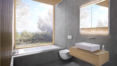One should feel a sense of calm and serenity in the 6 square meters bathroom (© Geberit)