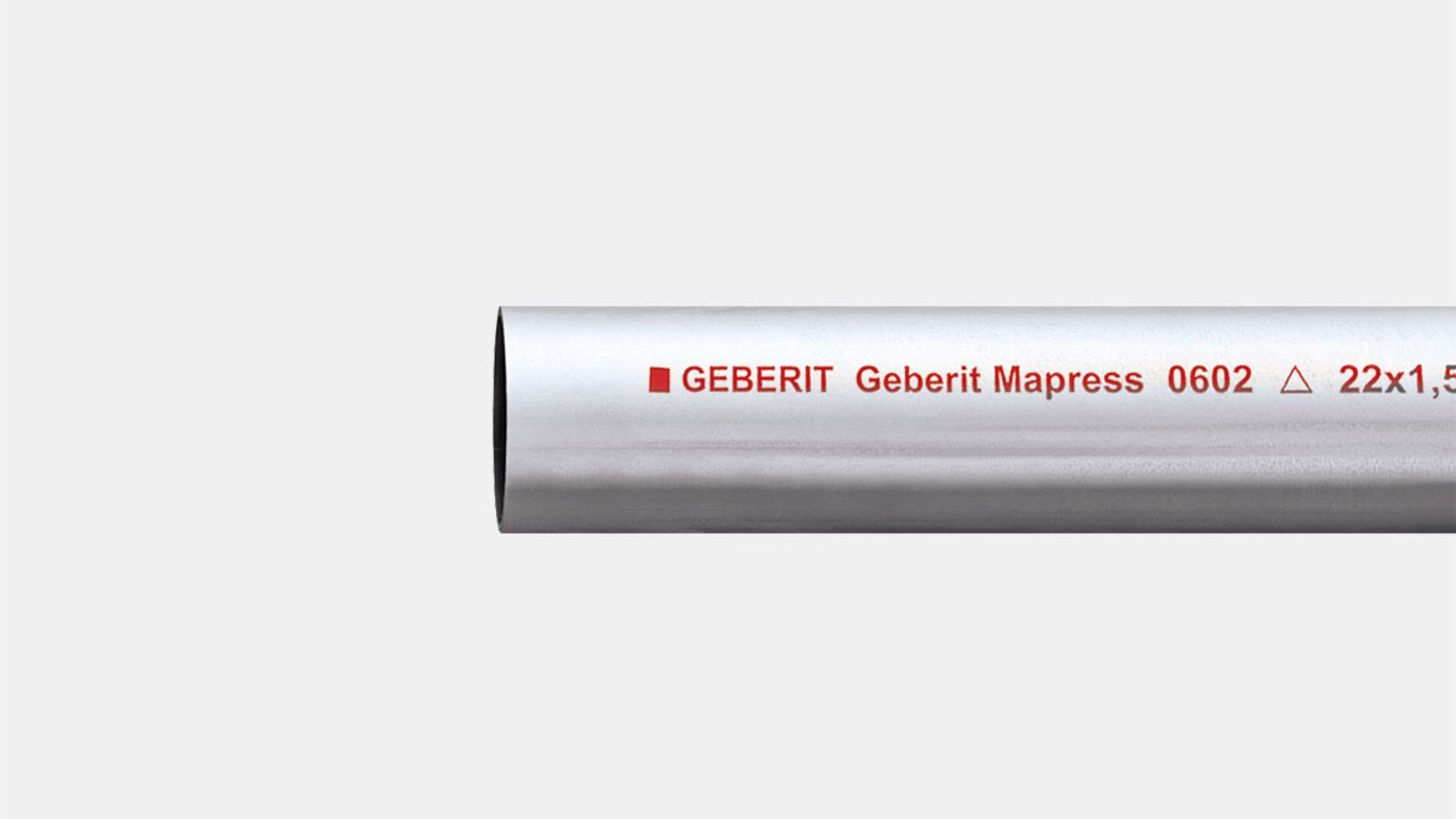 Tube Geberit Mapress acier carbone, extérieur galvanisé Tube Geberit Mapress acier carbone, extérieur galvanisé