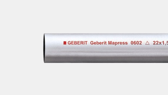 Geberit Mapress Carbon Steel system pipe, outside zinc-plated