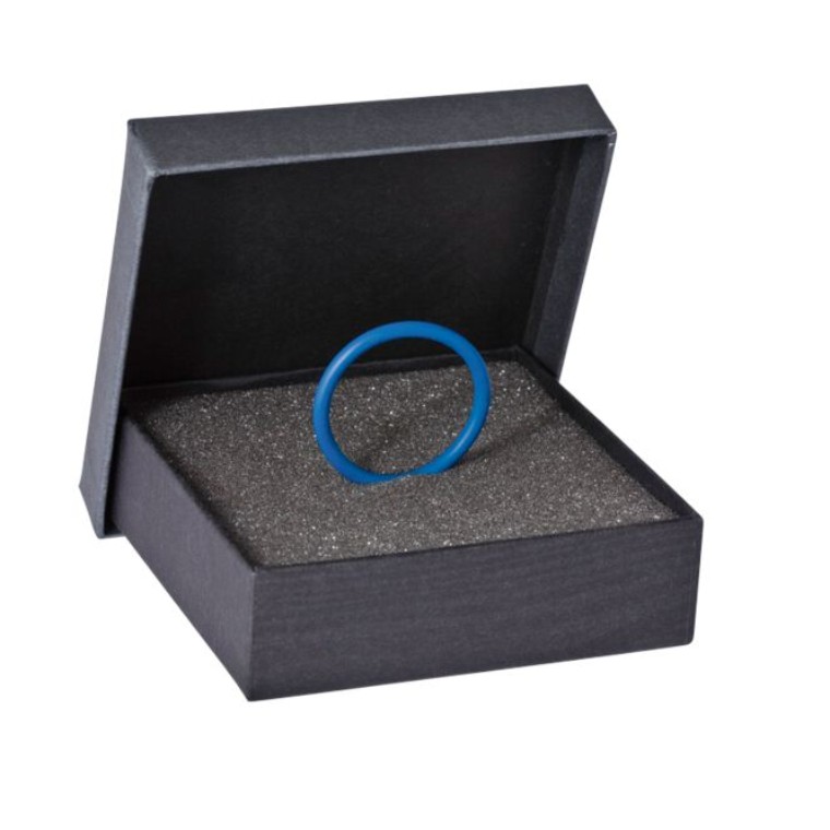 Blue seal ring in box Blue seal ring in box