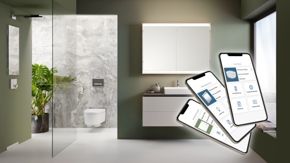 Geberit Home for convenient operation of various Geberit bathroom products