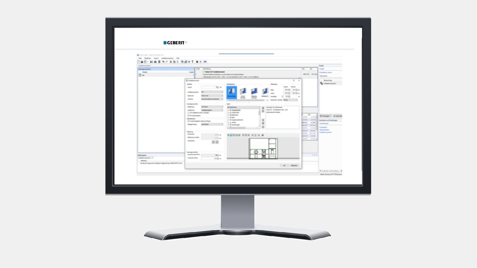 Geberit propose une large gamme d'outils de planification numérique pour les professionnels, tels que Geberit ProPlanner