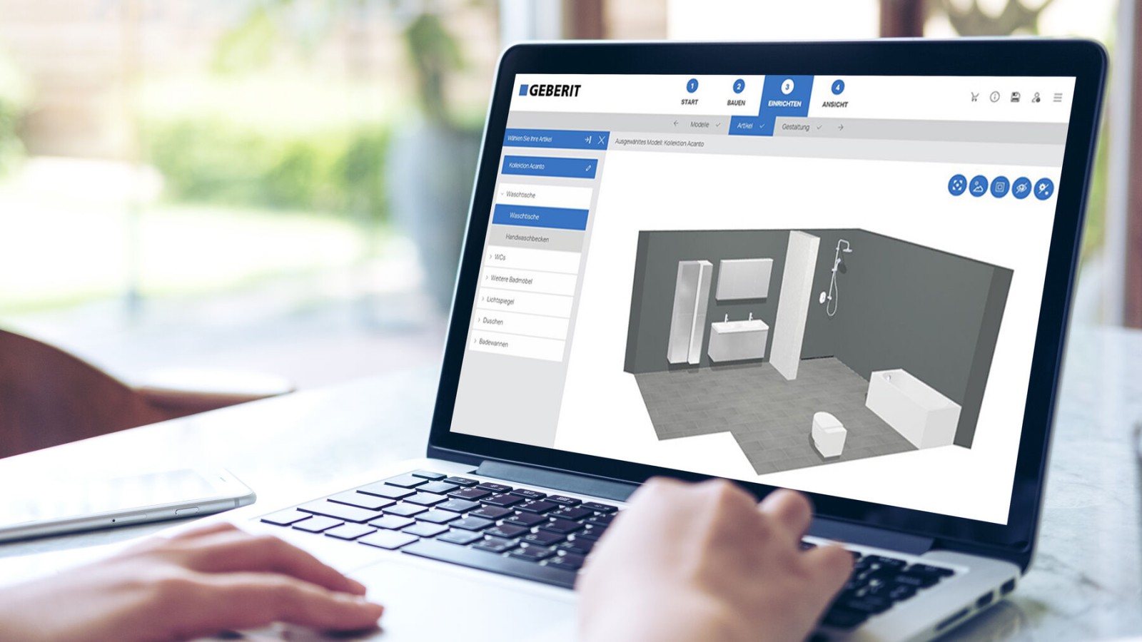 Plan your bathroom with the 3D bathroom planner Plan your bathroom with the 3D bathroom planner