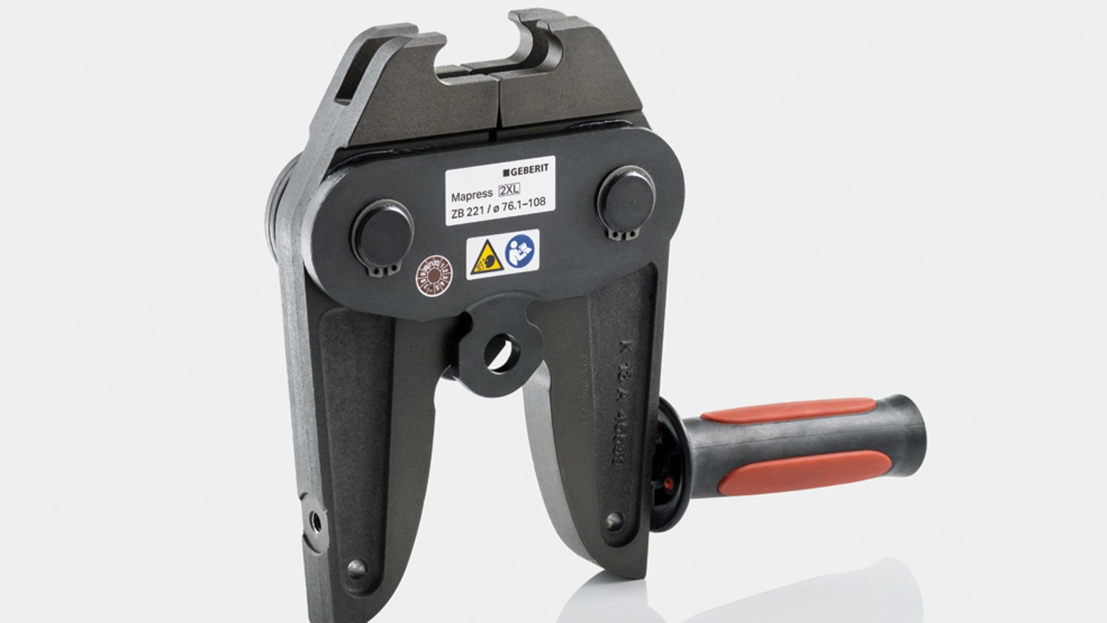 Mâchoire adaptateur Geberit Mapress ZB 221 pour sertir de grandes dimensions de conduite à partir de 42 mm Mâchoire adaptateur Geberit Mapress ZB 221 pour sertir de grandes dimensions de conduite à partir de 42 mm