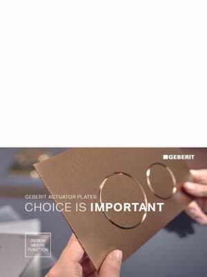 Choice is important. Geberit actuator plates Choice is important. Geberit actuator plates